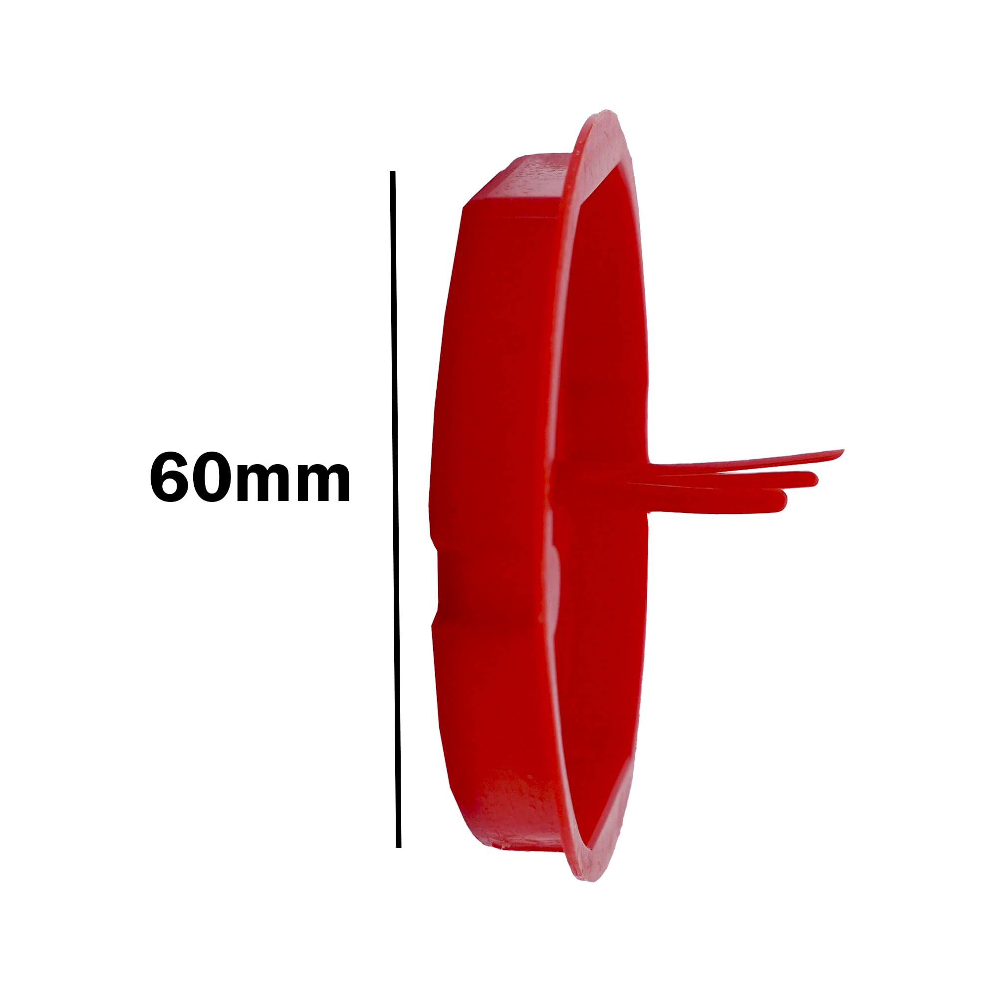 5 Coperchi Segnale Rosso Per Scatole Incasso - Diametro 60mm, Per Elettricisti E Fai Da Te - Foto 9