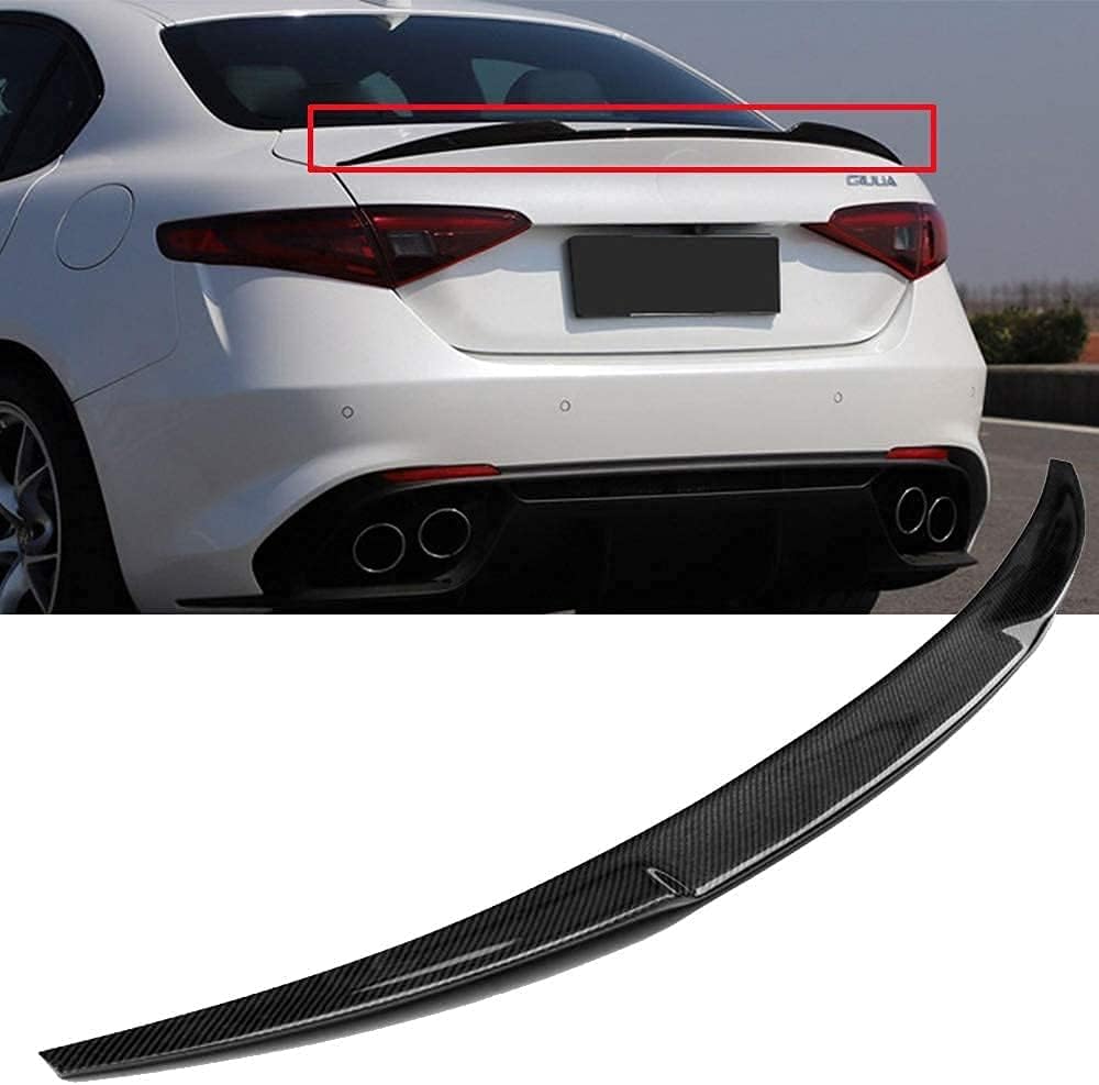 車のルーフスポイラーリアトランクスポイラーはジュリアに適合1718 定番 19 リア ウィングエアマニホールドパンチフリー3m接着剤簡単取り付け