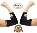 Copper United Compression Elbow Sleeve #1 Copper Infused Fit Support - GUARANTEED Recovery Brace - Best for Workouts , Golfers , Tennis Elbow , Arthritis , Tendonitis & More - Wear Anywhere - Single
