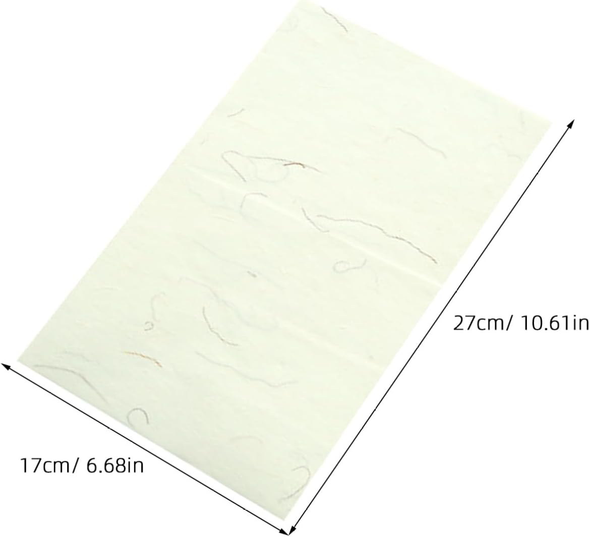 Uonlytech 40sheet Unique Writing Brush Rice Paper of Chinese Calligraphy Paper for Asian Writing Parchment and Sumi Drawing Practice