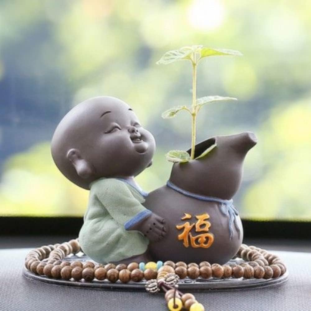 XIALON Car Decoration Zen Little Monk Car Interior Decoration High End Car