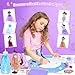 MINIFUN 1500+Pcs Fashion Designer Kit for Girls, Sewing Kit with 7 Mannequins, DIY Arts and Crafts Kit for Kids, Doll Clothes Making Kit, Girl Toys for Age 6 7 8 9 10 11 12 Year Old Gifts