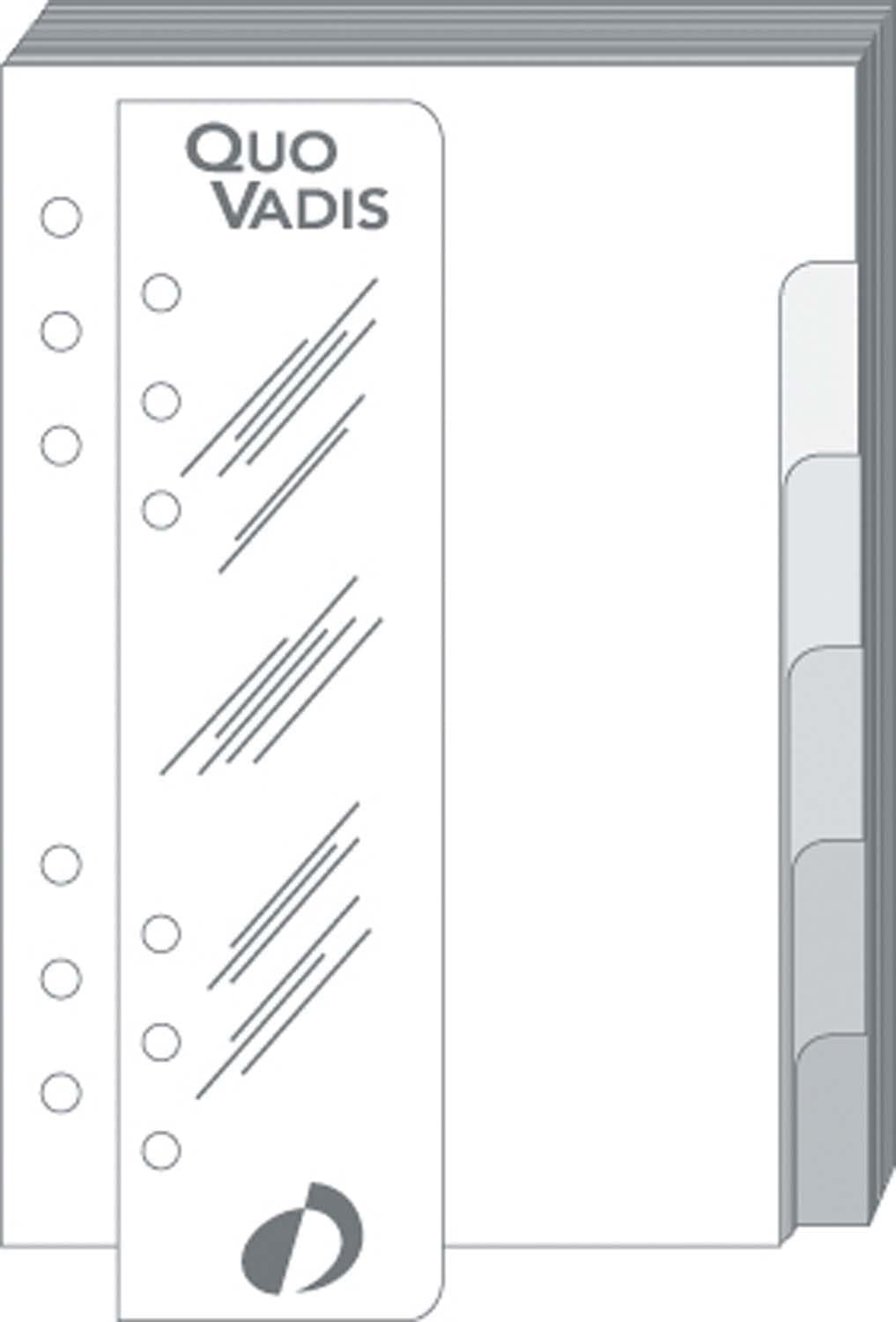 Quo Vadis Refill Divider + Ruler T17 10 x 17 cm Year
