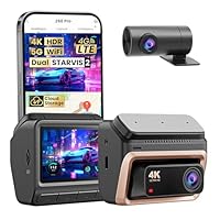 DDPAI 4K Dash Cam Front and Rear, 4K+1080P Dash Cam, Dual STARVIS 2 Sensors,5G WiFi GPS, Dashcam with Free 32GB eMMC,Night Vision,3" IPS,HDR,ADAS,24H Parking Mode,Loop Recording G-Sensor, Z60 Pro