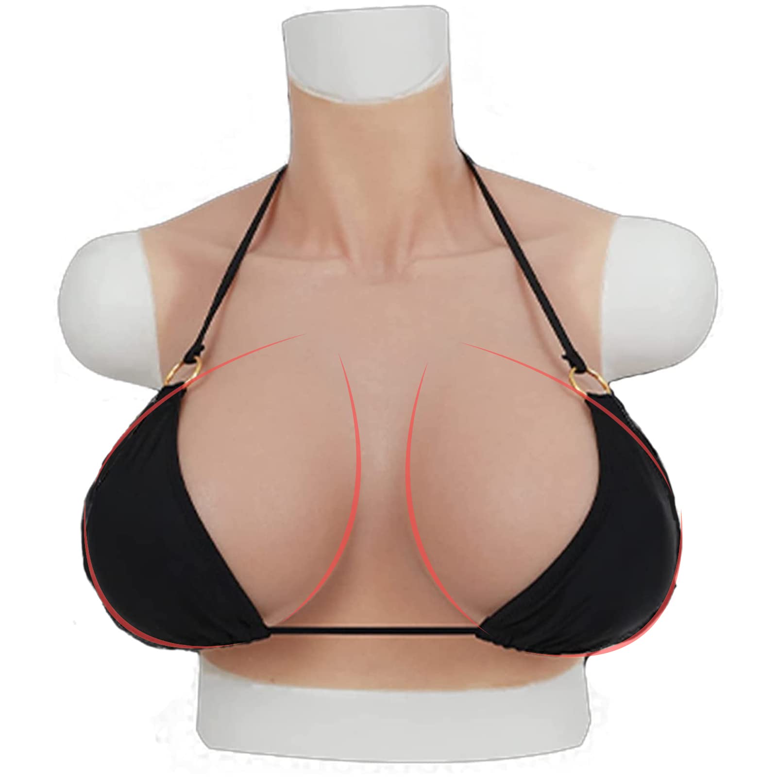 シリコンバスト 人工乳房 偽乳　Dカップ アイボリー　色白 Amazon.co.jp: シリコンバスト 人工乳房 Dカップ 女装 コスプレ