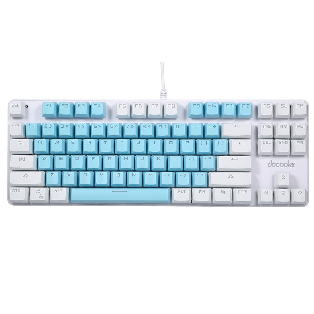 Clavier de Jeu Filaire avec Interrupteur Bleu, 87 Touches
