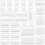 Kootek 32 Pcs Desk Drawer Organizer Set 5-Size Bathroom Drawer Tray Dividers Versatile Storage Bins