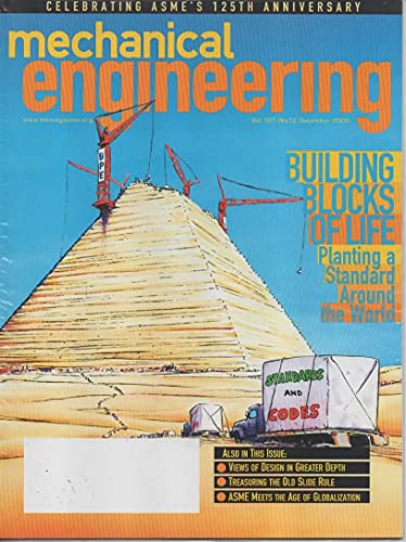 Mechanical Engineering Magazine, December 2005 (Vol 127, No 12) Treasuring Old Slide Rule, Building Blocks of Life-Planting a Standard Around the World, Globalization, Views of Design