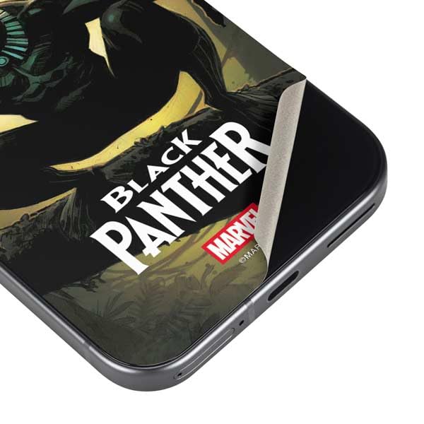 Skinit Decal Phone Skin Compatible with Google Pixel 9 Pro - Officially Licensed Marvel Black Panther TChalla King of Wakanda Design