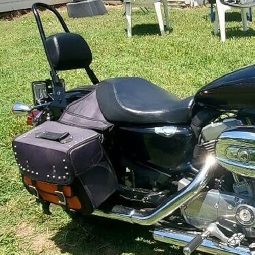 ECOTRIC Detachable Sissy Bar Passenger Backrest Compatible with 2004-Up Harley Sportster XL883C 883R XL1200R 1200C 1200S XLH883 XLH1200 Motorcycle Backrest W/Cushion Pad - Thumbnail 7