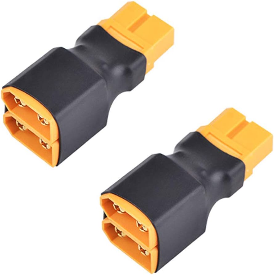 2Pcs No Wires Connector XT60 XT-60 Parallel Connector 1 Female to 2 Male for RC LiPo NiHM Battery ESC