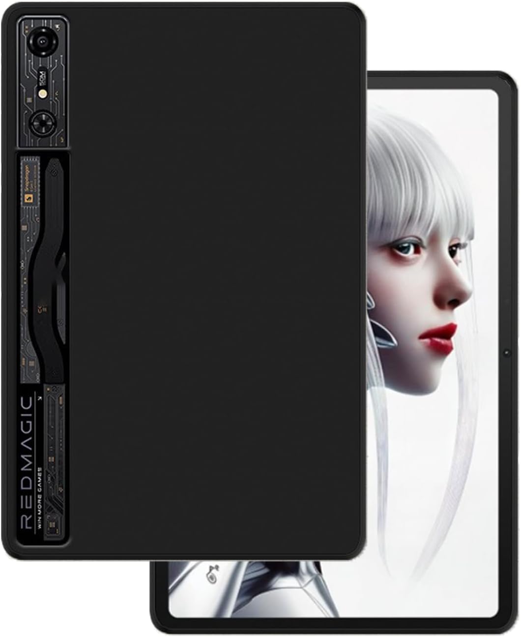 Case for REDMAGIC Nova Gaming Tablet 10.9 inch,NOUKAJU Tablet Protective Cover,Slim Cover,Flexible TPU,Drop-Resistant,Anti-Scratch,Anti-Fingerprint (Black)
