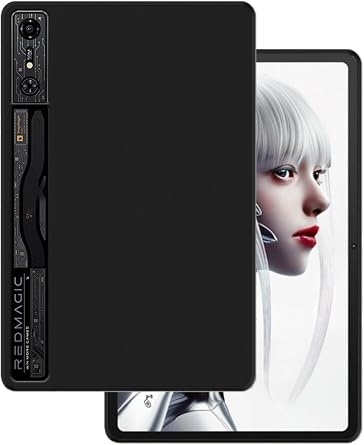 حافظة للكمبيوتر اللوحي REDMAGIC Nova Gaming مقاس 10.9 بوصة، غطاء واقي للكمبيوتر اللوحي NOUKAJU، غطاء نحيف، وحدة TPU مرنة، مقاومة للهبوط، مضاد للخدش، أسود مضاد للبصمات