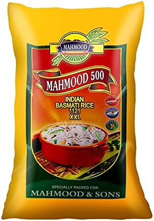 Mahmood 500 Indian 1121 Basmati Rice, 10 Kg