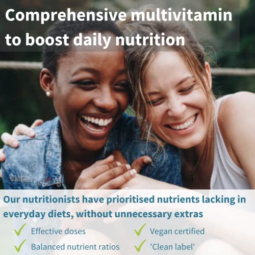 Pure & Essential Advanced Vegan Multivitamin & Minerals For Women With Iron, Methylated Folate, Clean Label, Non-Gmo, Sustained Release, 60 Tablets #TOP1