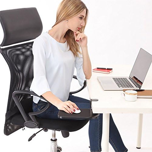 YANGHX Rotating Ergonomic Mouse Pad Platform Under Desk Ergonomic wrister mouse Pad (Black)
