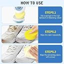 Marve White Shoe Cleaner Cream with Sponge Instant Shoe Whitener for White Shoes No-Wash Shoe Cleaning Kit White Sneaker Cleaner White Shoe Polish Sneaker Cleaning Kit Shoe Eraser Stain Remover 260gm gallery image