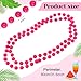 Janmercy 210 Pcs Colorful Neon Beads Necklace Bulk Orange Green Pink Bead Necklace 80's Party Necklace for Summer Carnival Birthday Party Night Club Decorations