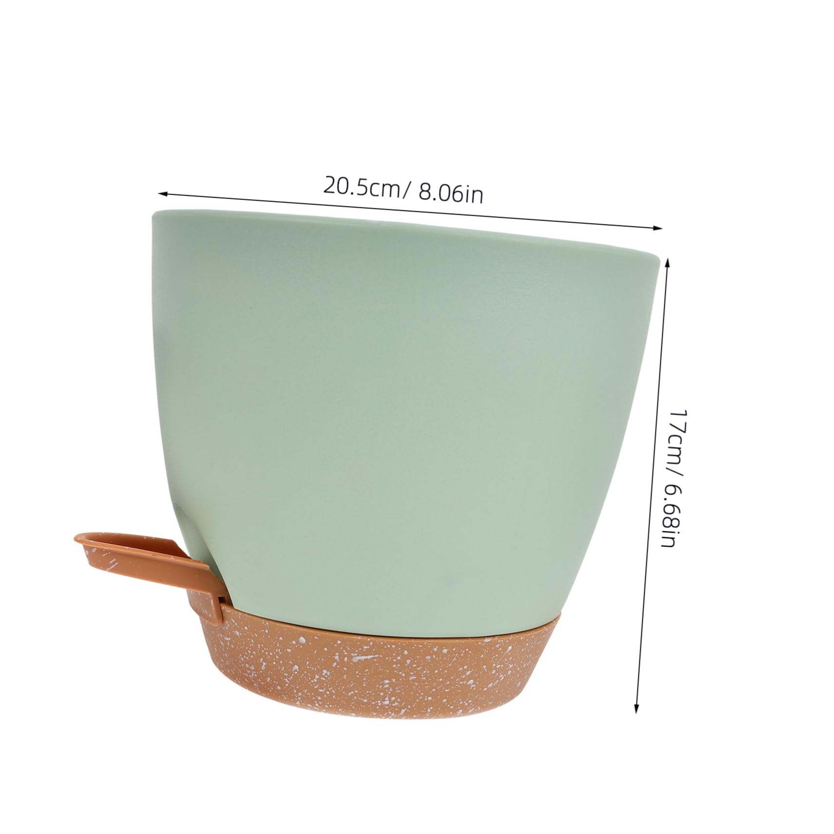 UKCOCO Pot de Fleurs à Arrosage Automatique 3 Pièces en Plastique