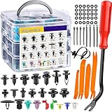 COIPET Automotive Screw Accessories, 725pcs/Set Buckle Universal Car Bumper Screw Repair Willow Nail Fastener Accessory Set