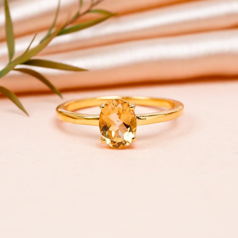 Bague citrine naturelle en argent pour sublimer vos tenues de soirée - 4