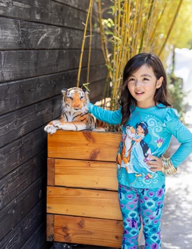 Image of Disney Girls Outfits Long Sleeve Lightweight Shirt +Leggings Clothing Sets | Officially Licensed丨Toddler Girl Fall Clothes丨Cute Character Print丨Soft Stretch Fabric丨Ruffle Detail丨Lightweight Wear