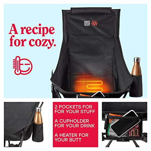 POP-The-Hot-Seat-Heated-Ultralight-High-Back-Chair-with-Headrest-for-Camping-or-Backpacking-2-Pockets-Cup-Holder-Carry-Bag-Battery-NOT-Included