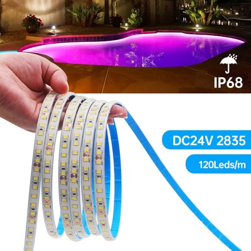 Cinta Led 12V 20 Metros Blanco Cálido IP68 miniatura 4