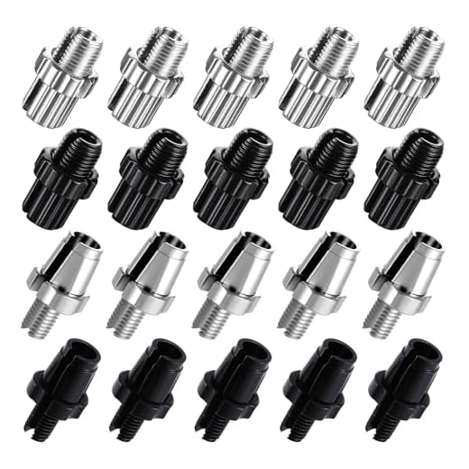 FdcLixuvol 20 Stück Fahrradbremse Einstellschraube M7 M10 Bremshebel Regler Schrauben Aluminiumlegierung Bike Bremszug Stellschraube für Rennrad MTB Mountainbike Fahrrad (Schwarz und Silber)