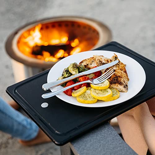 Breeo Outrig Tray | Black Poly Lumber And Stainless Steel | Usa Made #TOP2