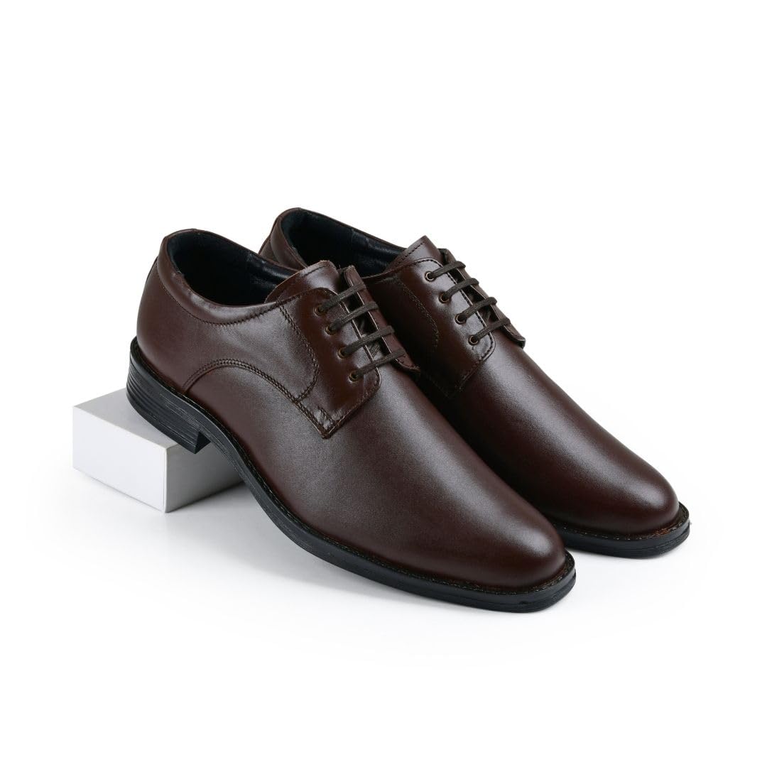 Chardonnay Men's Leather Derby Formal Shoes | Comfortable Cushioned Office Dress Shoes