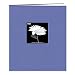 Pioneer 8 1/2 Inch by 11 Inch Postbound Fabric Frame Cover Memory Book, Sky Blue