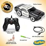 RC Télécommande voiture de police pour enfants, rechargeable, durable et facile à contrôler