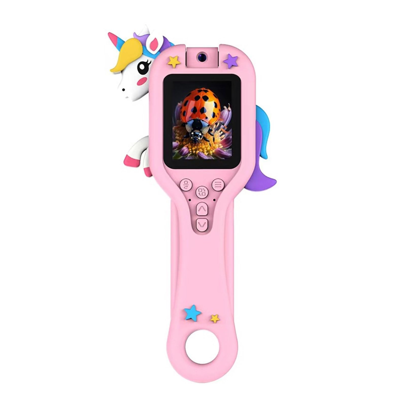 Easy Carry Digital Microscope for Kids 500X Magnification Build in Storage Screen Scientific Exploration Tool Kids Digital Microscope Set