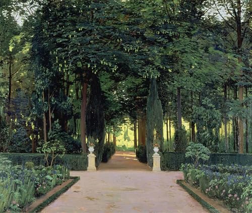 Peintures Jardins d'Aranjuez Santiago Rusiñol pour Décoration Salon Moderne 60x90cm