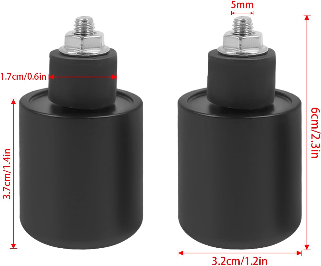 Motorcycle Handle Bar End Grips Plug Weights Hand Grips Plug Caps Replacement for Suzuki DZ-Z400 2014-2024 DR650 DR 650 2019-2024