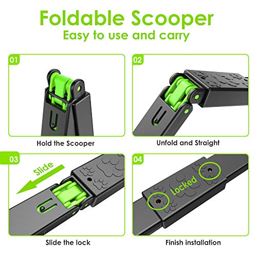 Timingila 33" Long Handle Portable Pet Pooper Scooper For Large And Small Dogs,High Strength Material And Durable Spring,Great For Lawns, Grass, Dirt, Gravel #TOP2