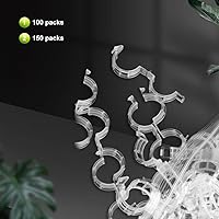 Vista 7 de Clips de soporte para plantas, clips de jardín para plantas trepadoras, clips de tomate clips de plástico para plantas, clips para plantas de apoyo