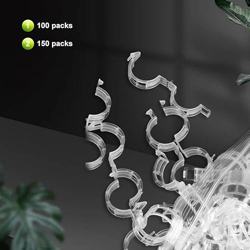 Miniatura 7 de Clips de soporte para plantas, clips de jardín para plantas trepadoras, clips de tomate clips de plástico para plantas, clips para plantas de apoyo