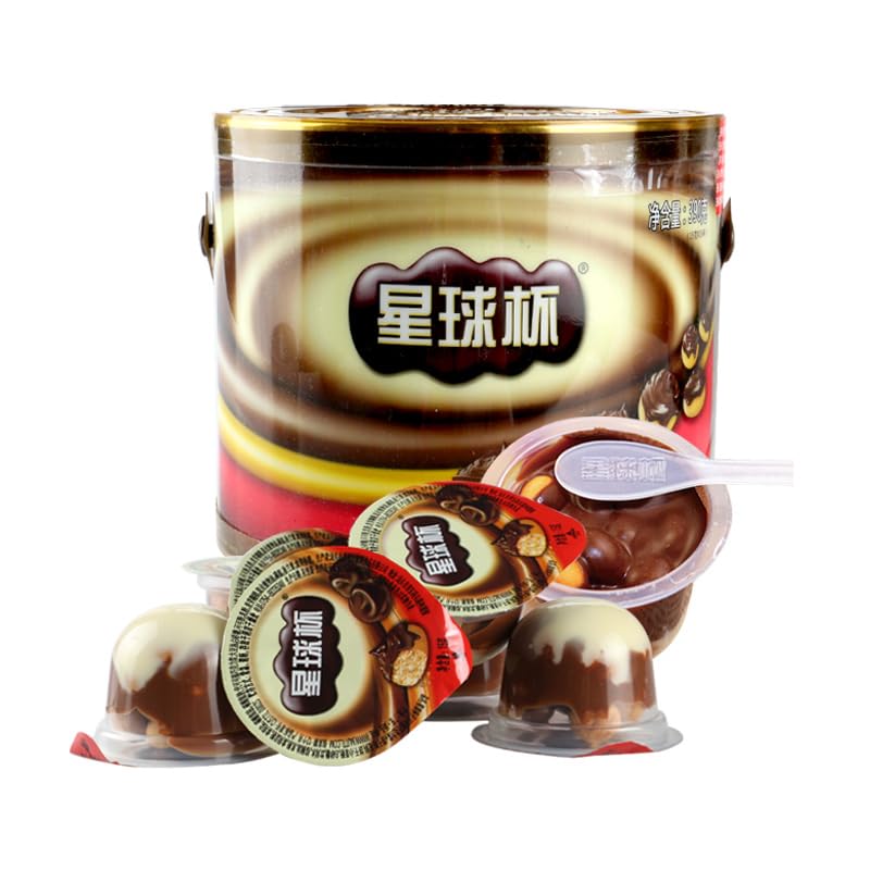 Planet Cup - Chocolate Sauce Biscuit Balls, Cocoa Spread With Breadsticks, Sweet Biscuits In Milk Chocolate Cream, Chocolate Cookies, Candy Chocolate Biscuits, Nostalgic Snack Packs, Chinese Snack - 390 Grams 星球杯