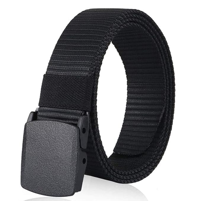 Nylon Fabric Belt for Men & Women, Adjustable Tactical Web Belt with Metal Buckle, Heavy Duty Military Canvas Waist Belt for Jeans, Cargo Pants, Casual, Hiking, Travel, Outdoor & Daily Wear-picture-51