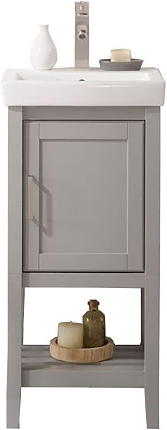 Legion Furniture Indoor Home Decorative Bathroom/Washroom/Kitchen 18" Gray Sink Vanity