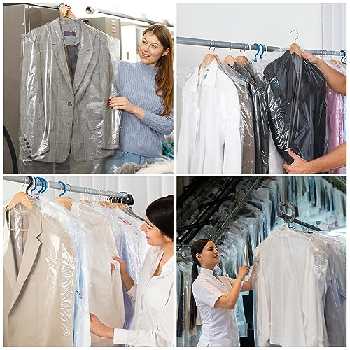 Miniatura 7 de 50 Piezas Desechable Fundas Ropa Armario,60x100cm Transparente Fundas Para Ropa Bolsa,Cubierta Antipolvo De Ropa, Impermeable Funda Traje,Plastico Funda Ropa Para Trajes, Camisas, Chaquetas,Faldas