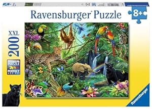 Ravensburger Kinderpuzzle Tiere im Dschungel 200 XXL