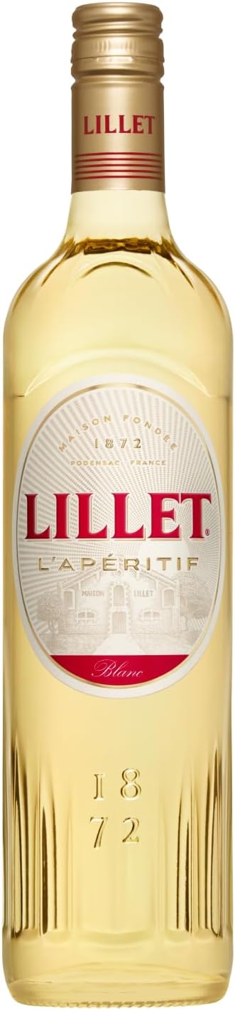 Lillet Blanc - French Aperitif, Light and Crisp with Citrus Hints, Perfect as a Spritz Cocktail, A blend of Wines and Fruit Infused Alcohol, Natural Ingredients, 95kcal with Light Tonic, 75cl