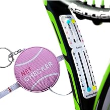 Ultimate Tennis Companion Set Scorekeeper White & Net Height Checker Pink for Perfect Matches