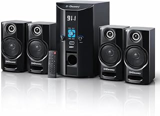 DH Discovery® DH6600W 4.1 Bluetooth Home Theatre Speaker | Deep Bass | FM,BT,USB,AUX | Black 4.1 Channel | 1 Year Warranty