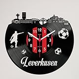  Gravinci Schallplatten-Wanduhr Leverkusen Fan