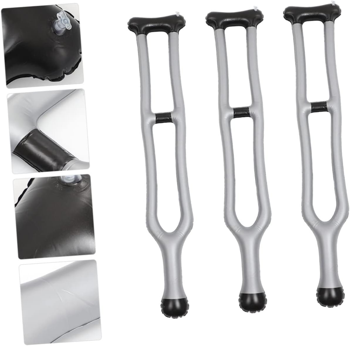 Inflatable Crutch Toy Pvc Walking Stick Prop for Stage Performance Kids Party Cosplay Accessories 49 Inch