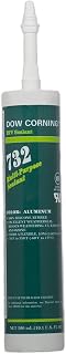 Expired Dow Corning 732 Multi-Purpose Silicone Sealant - 12 Tubes (Case) Aluminum